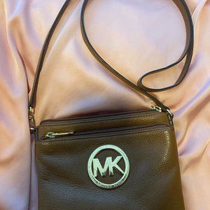 Michael Kors Tan Leather Crossbody